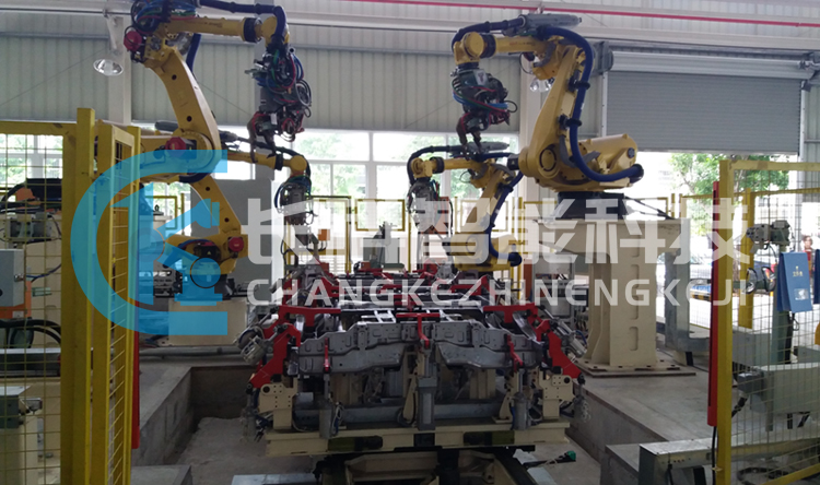 汽車點(diǎn)焊車間安裝示教發(fā)那科機(jī)器人 汽車點(diǎn)焊車間安裝示教發(fā)那科機(jī)器人