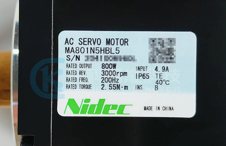 Nidec尼得科800W伺服電機MA801N5HBL5 Nidec尼得科800W伺服電機MA801N5HBL5